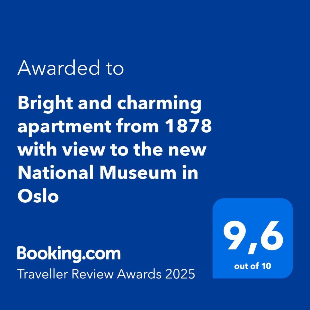 Bright And Charming Apartment From 1878 With View To The New National Museum In 奥斯陆 外观 照片